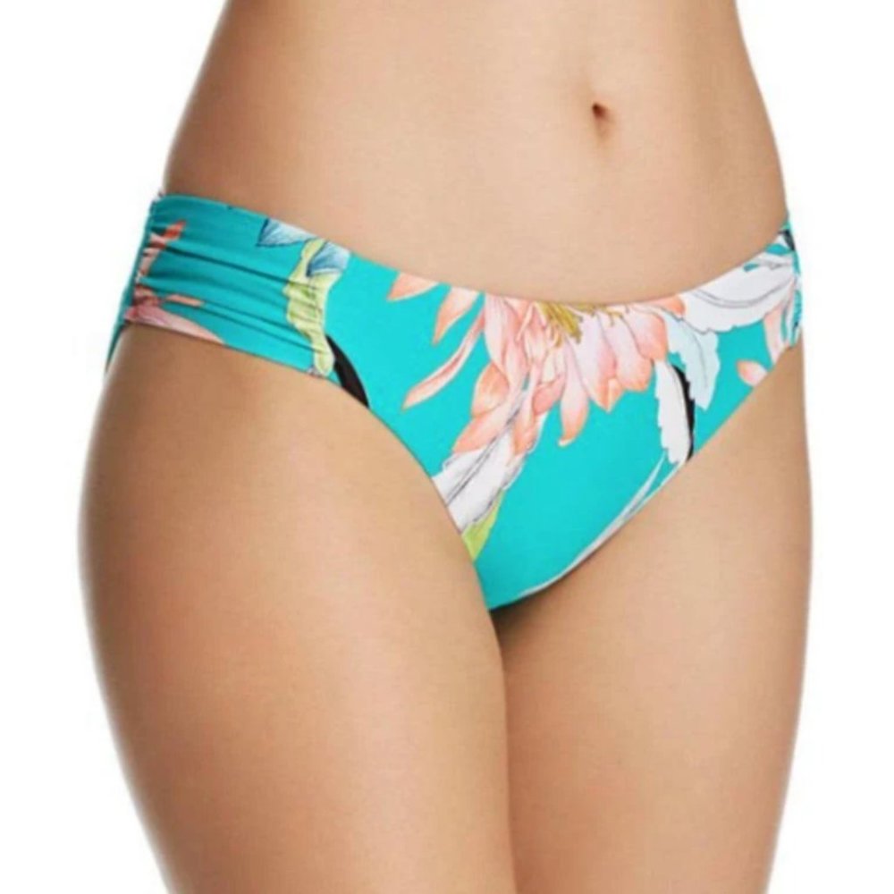 NWT Trina Turk Shirred Shangri-la Floral Bikini Bottom (6)